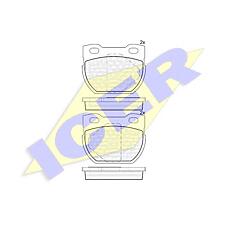 ICER 141090-201 (SFP000130 / SFP000250) колодки дисковые задние\ Land rover (Ленд ровер) Defender (Дефендер) 2.5 98>