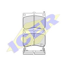Icer 180879 (B0YW3323Z / B0YW3323ZA / B0YW3323ZC) комплект тормозных колодок, дисковый тормоз