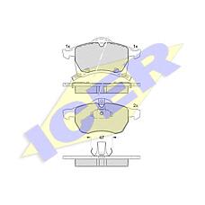 ICER 181248 (1605009 / 1605035 / 1605957) колодки дисковые передние \ Opel (Опель) Astra (Астра) g 1.8i-2.2i / tdi &16v 98>