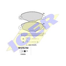 ICER 181278-702 (425145 / 425211) колодки дисковые передние \ Citroen (Ситроен) xantia / xm 1.9-3.0i / d 94-03