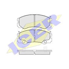 ICER 181354 (1605084 / 1605002 / 93173154) колодки дисковые передние \ Opel (Опель) Frontera (Фронтера) b 2.2i / 3.2i / 2.2dti 98>