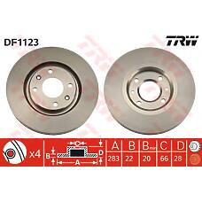 TRW DF1123 (00004246T9 / 00004246V0
 / 00004246V0) тормозной диск