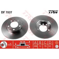 TRW df1537 (010234101206 / 01715 / 085359) диск торм передн