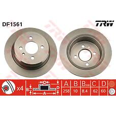 TRW DF1561 (34211119581 / 34211122282 / 34216755407) тормозной диск