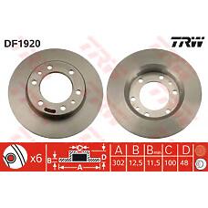 TRW DF1920 (04721023 / 04721023AC / 04721023AD) диск тормозной