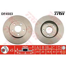 TRW DF4503 (4509718) диск торм.пер.Chrysler (Крайслер) Neon (Неон) 1.8 16v 97-99