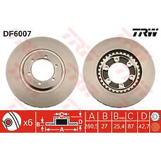 TRW DF6007 (51712H1000) диск тормозной  () 1шт.(мин.2шт.)