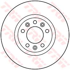TRW DF6121 (00004249L3 / 09830310 / 09830311) диск торм.пер.Citroen (Ситроен) xm 2.0 92-94 / Peugeot (Пежо) 508, 508sw 1.6-2.2 10=>