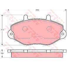 TRW GDB1080 (7018203 / 5028764 / 6197739) колодки тормозные дисковые | перед |