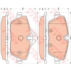 TRW GDB1870 (34116772892) колодки пер.Mini (Мини) cooper r56 06-12