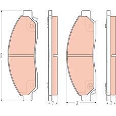 TRW GDB3466 (05P1372 / 0986495159 / 0986AB1416) колодки тормозные дисковые | перед |