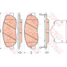 TRW GDB3483 (581012BA10 / 581012PA70 / 581014DU00) колодки тормозные дисковые | перед |