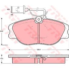 TRW GDB483 (9946788 / 9944329 / 9945816) колодки торм пер alfa 164 / Fiat (Фиат) croma