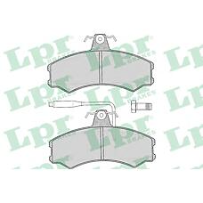 LPR 05P012 (9945070 / 425106 / 95667764) колодки тормозные дисковые Citroen (Ситроен) c25 / Fiat (Фиат) Ducato (Дукато) / Peugeot (Пежо) j5 83-94 передние