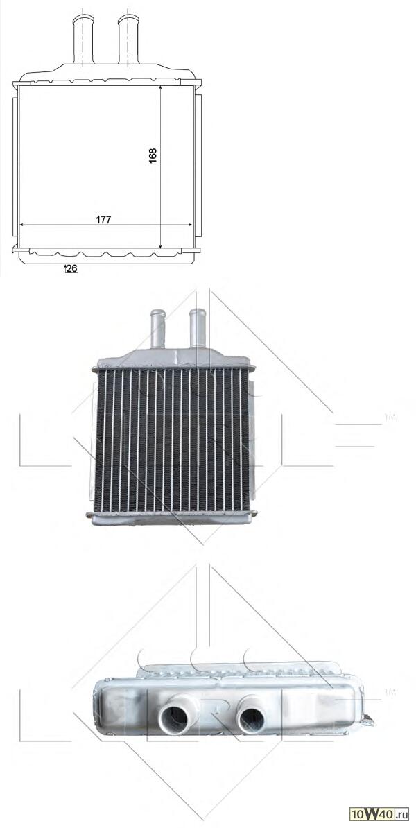 Радиатор отопителя CHEVROLET Lacetti 1.4 03- 54270