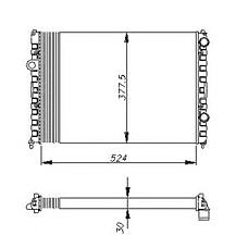 NRF 58947 (3A0121253 / 3A01212533A0121253B / 3A0121253B) радиатор системы охлаждения\ VW Passat (Пассат) 1.6i-2.0i / 1.9tdi 93>