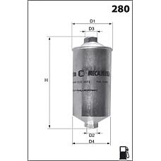 MECAFILTER ELE3569 (117792 / 1306530 / 13065305) фильтр топливный