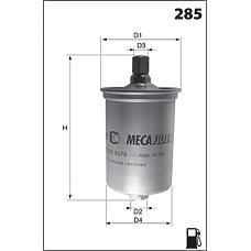 MECAFILTER ELE3570 (1137452 / 25055427 / 50013260) фильтр топливный
