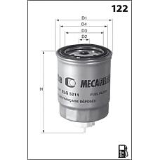 MECAFILTER ELG5214 (0009831617 / 01809390 / 02133943) фильтр топливный
