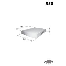 MECAFILTER JLR7234 (6447XF / 647992 / 9807746380) фильтр салона