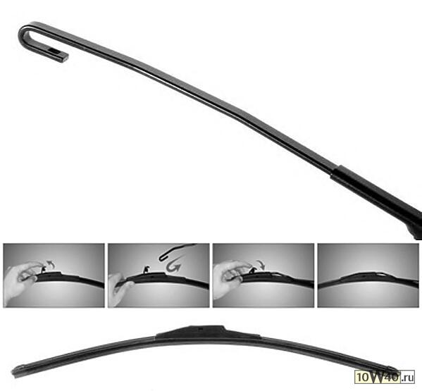 стеклоочиститель бескаркасный 480 mm retro-fit hook type