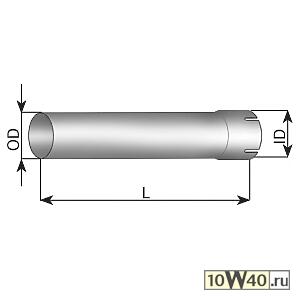 93608_труба d 108,0 mm (4 1 / 4) l=600 mm (цинк)