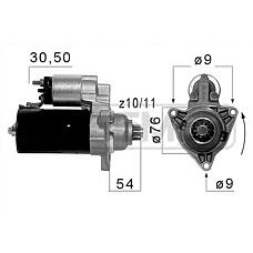 ERA 220054 (02B911023AX / 02B911023D / 02B911023DV) стартер\ VW t4 1.9d / 2.4d / 1.9td / 1.9tdi / 2.5tdi 90>