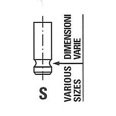 FRECCIA r6654/rnt (0K2NC12121 / CZB003E / HCZB003E) клапан выпускной  spectra 0k2nc12121
