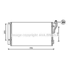 AVA QUALITY COOLING HY5246 (976063R000) радиатор кондиционера  () /  () Sonata (Соната) 09> 2.0