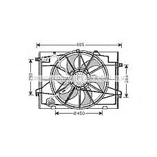 AVA QUALITY COOLING HY7519 (252312E000 / 253502E400 / 253801F250) вентилятор охлаждения с рамкой акпп\ () tucson 2.0i 04-10