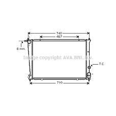 AVA QUALITY COOLING HYA2049 (253104A100
 / 253104A100) радиатор охлаждения двигателя