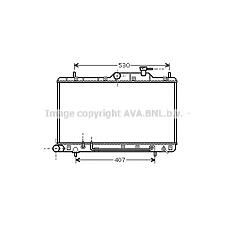 AVA QUALITY COOLING hya2086 (2531025100 / 2531025101 / 2531025150) радиатор охлаждения  Accent (Акцент) II verna II