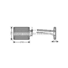 AVA QUALITY COOLING ka6067 (9713807000) радиатор отопителя  morning picanto