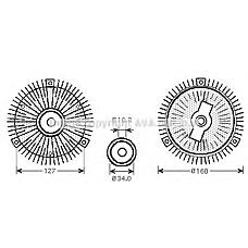 AVA MSC419 (1022000122 / 10220001221022000222 / 1022000222) муфта вентилятора