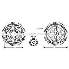 AVA MSC488 (1032000922 / 1032001122 / 1622003222) муфта вентилятора