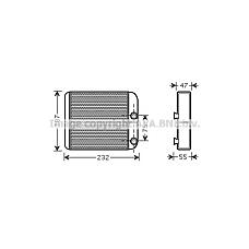 AVA QUALITY COOLING MT6186 (MR315932) радиатор печки\ Mitsubishi (Мицубиси) galant V / l200 all 96-05
