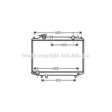 AVA COOLING SYSTEMS MZ2235 (WL8515200A / WL8515200 / WL8515200WL8515200A) радиатор Ford (Форд) Ranger (Ренжер) 2.5d-3.0td 99-06 / Mazda (Мазда) b2500 2.5d 99-06