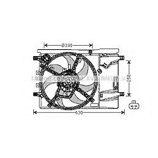 AVA OL7539 (1341390 / 1341394 / 1341397) вентилятор радиатора двигателя