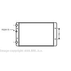 AVA QUALITY COOLING vw2027 (1H0121253BE / 1H0121253BJ) радиатор охлаждения Seat (Сеат) arosa VW lupo I Golf (Гольф) III Polo (Поло) IIi