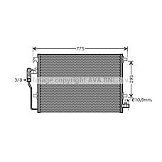 AVA VWA5277 (2E0820413 / 9065000054) радиатор кондиционера