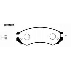 Nipparts J3601050 (410600C085 / 410600E785 / 410600E786) комплект тормозных колодок, дисковый тормоз