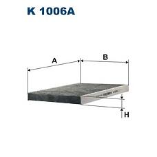 FILTRON K1006A (09446 / 101400010 / 101500037) фильтр салонный угольный k1006a