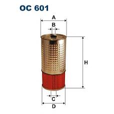 FILTRON OC 601 (0001802509 / 6171800009 / 6171840025) фильтрующий элемент масла (б)\mb 207 / 209 / 307 / 309 / 407 / 409 / 507 / w123 / w460