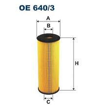 FILTRON OE 640/3 (00610203P / 00A115466 / 0140180002) фильтрующий элемент масла \mb Sprinter (Спринтер) 00-06 / w202 / 210 / 124 / 463 / vito113 / 114 2.0-3.6 90>