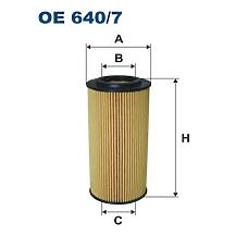 FILTRON OE 640/7 (0140180021 / 0986B01 / 10ECO041) фильтрующий элемент масла\ mb w210 / w211 / w220 3.0cdi / 3.2cdi 99>