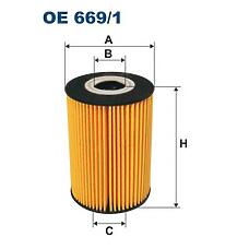 FILTRON OE 669/1 (1001194 / 10194 / 14032) фильтрующий элемент масла\ Nissan (Ниссан) terrano, Renault (Рено) master 3.0d 00>