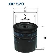 FILTRON OP 570 (01FB0027 / 0451103079 / 05018478AA) фильтр масляный h85 d76.5 m18x1.5\ Opel (Опель) ascona / Astra (Астра) / Omega (Омега) / kadett / vectra 1.3-3.0i 85>