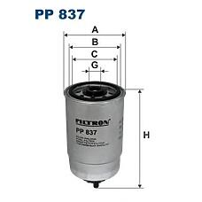 FILTRON PP837 (0004465121 / 0009831617 / 0009831647) фильтр топливный pp837