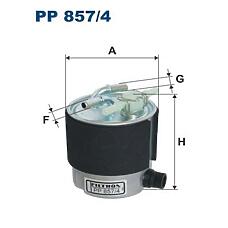FILTRON PP857/4 (16400JD50C / 16400JD52C / 16400JX52C) фильтр топливный
