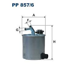 FILTRON PP8576 (0986 / 16400EC00A / ADN12310) фильтр топливный filtron pp 857 / 6 Nissan (Ниссан) navara, pathfinder